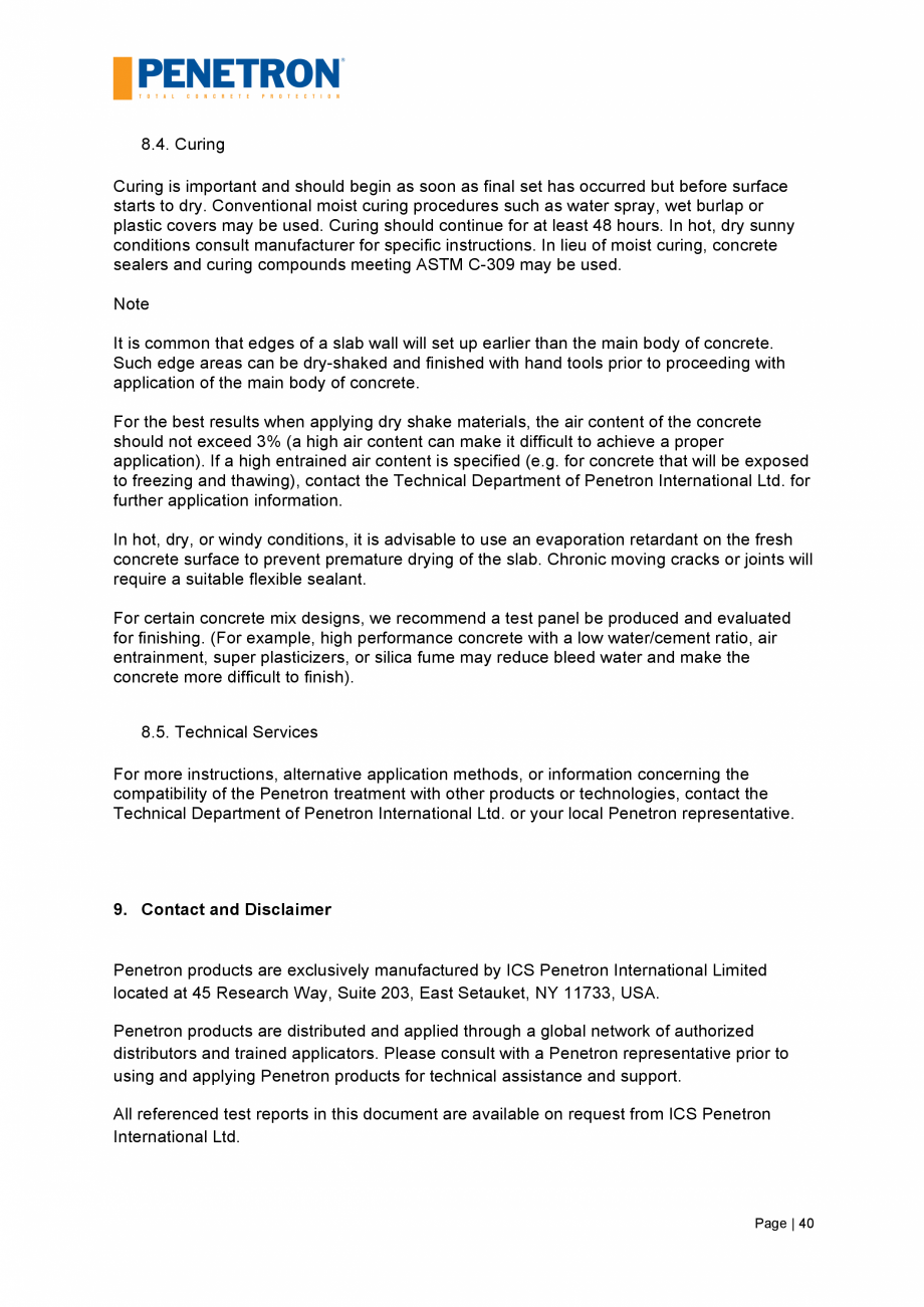 Pagina 41-Impermeabilizarea podurilor si a puntilor de pod PENETRON PENETRON, PENETRON ADMIX Catalog, brosura ...