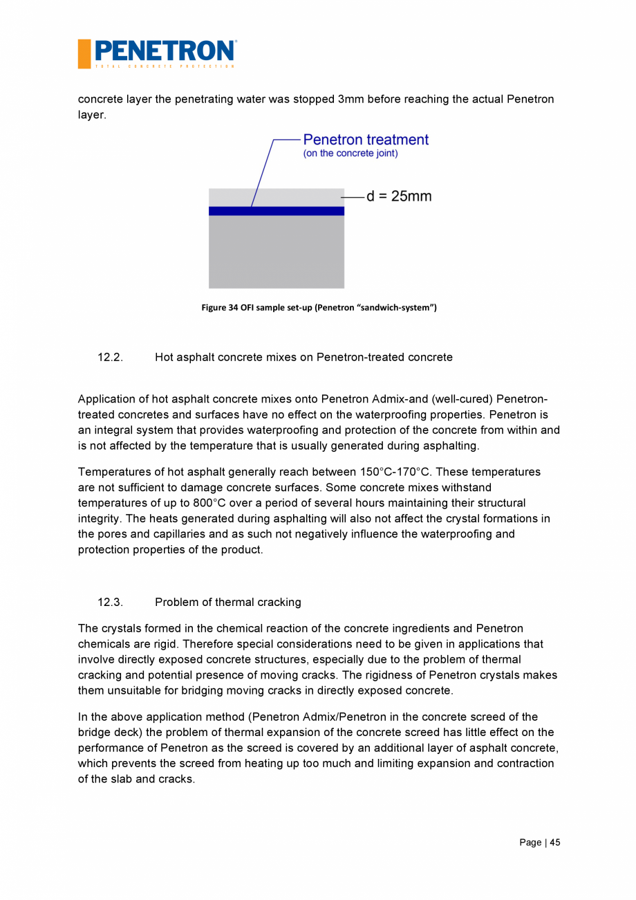 Pagina 46-Impermeabilizarea podurilor si a puntilor de pod PENETRON PENETRON, PENETRON ADMIX Catalog, brosura ...
