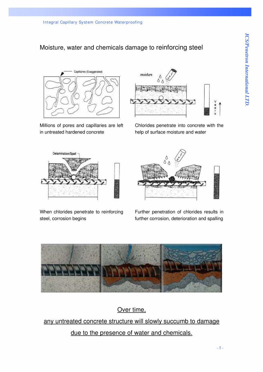 Pagina 5 - Structuri de poduri PENETRON PENETRON PLUS, PENETRON ADMIX Catalog, brosura Engleza ...
