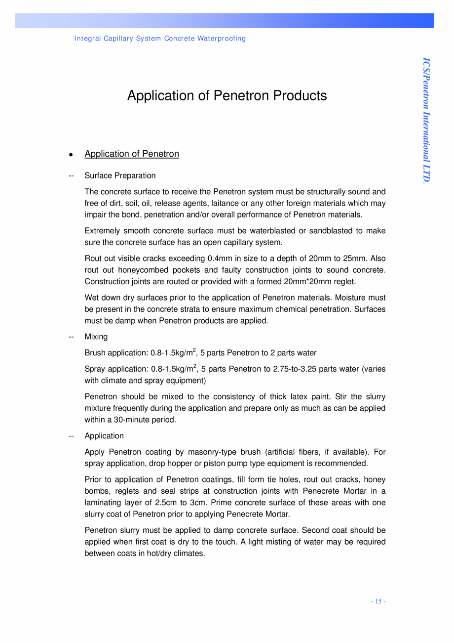 Pagina 15-Structuri de poduri PENETRON PENETRON PLUS, PENETRON ADMIX Catalog, brosura Engleza ion
leads to...