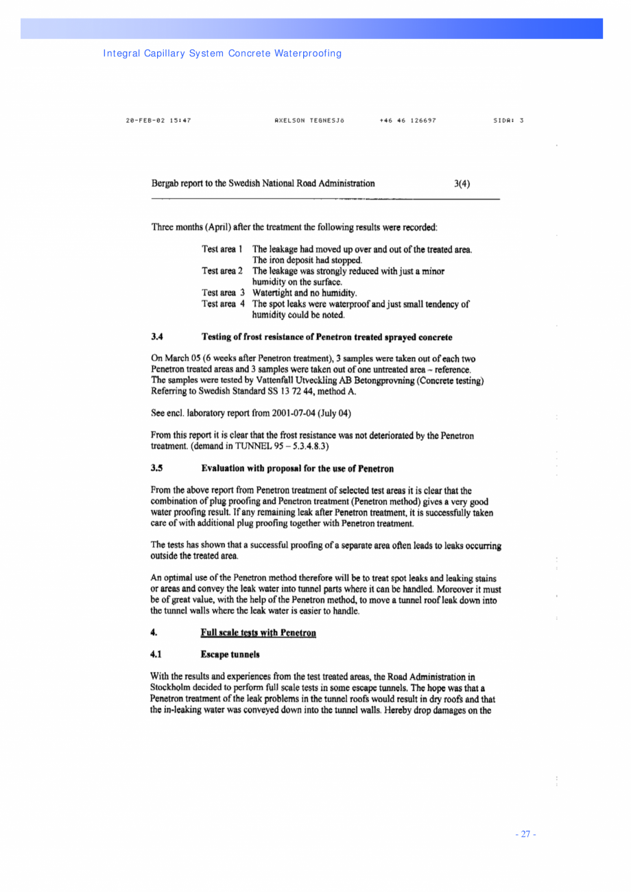 Pagina 27-Structuri de poduri PENETRON PENETRON PLUS, PENETRON ADMIX Catalog, brosura Engleza Water Content:

...