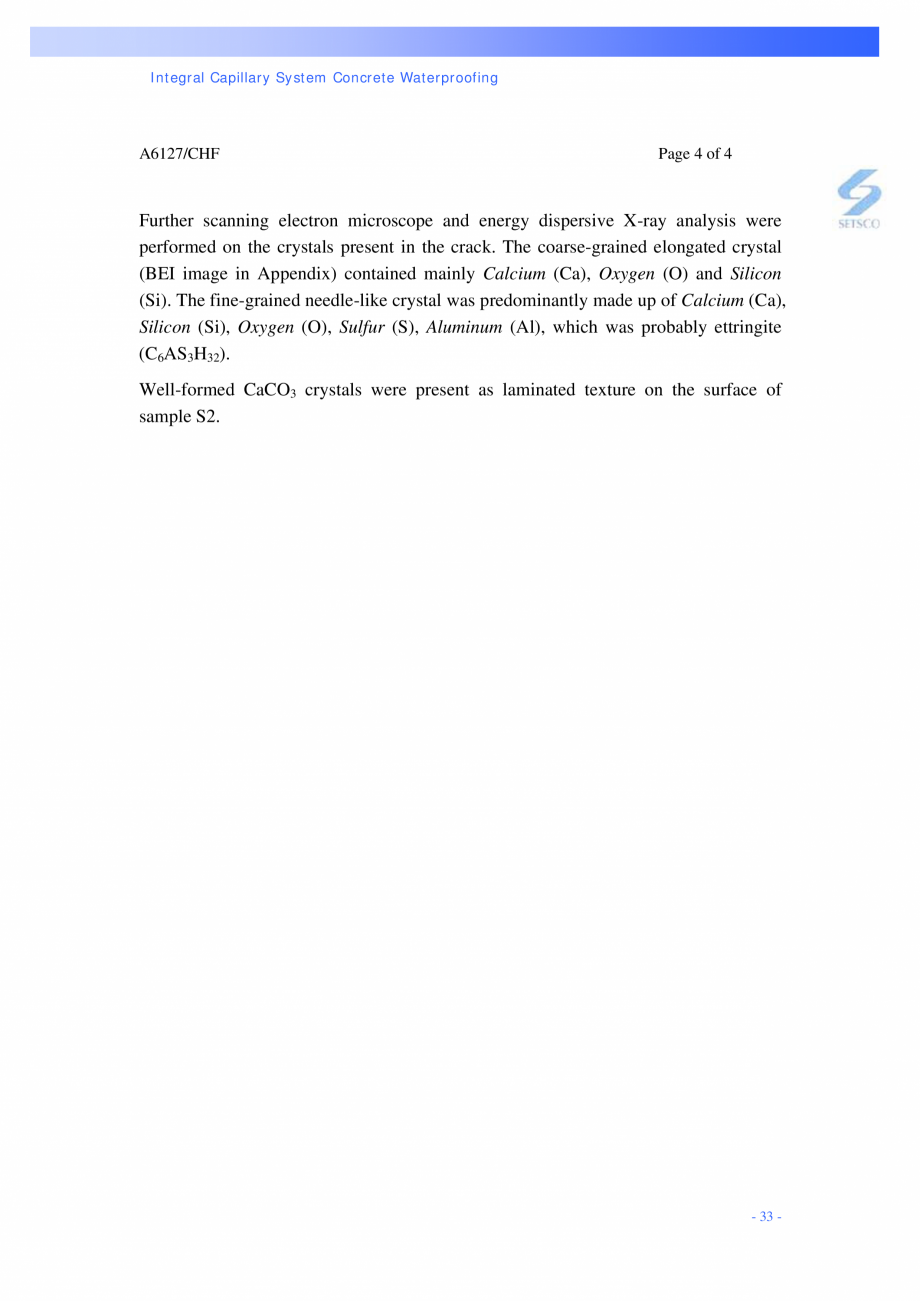 Pagina 33 - Structuri de poduri PENETRON PENETRON PLUS, PENETRON ADMIX Catalog, brosura Engleza...