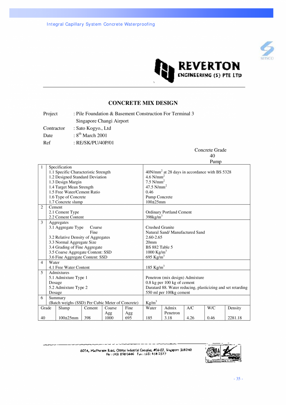 Pagina 35 - Structuri de poduri PENETRON PENETRON PLUS, PENETRON ADMIX Catalog, brosura Engleza  was...