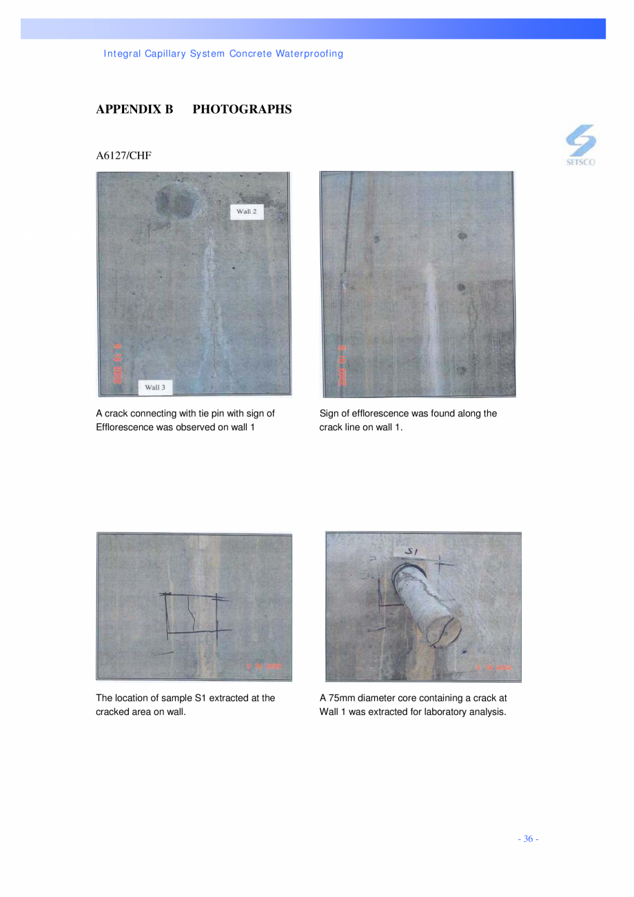 Pagina 36 - Structuri de poduri PENETRON PENETRON PLUS, PENETRON ADMIX Catalog, brosura Engleza was ...