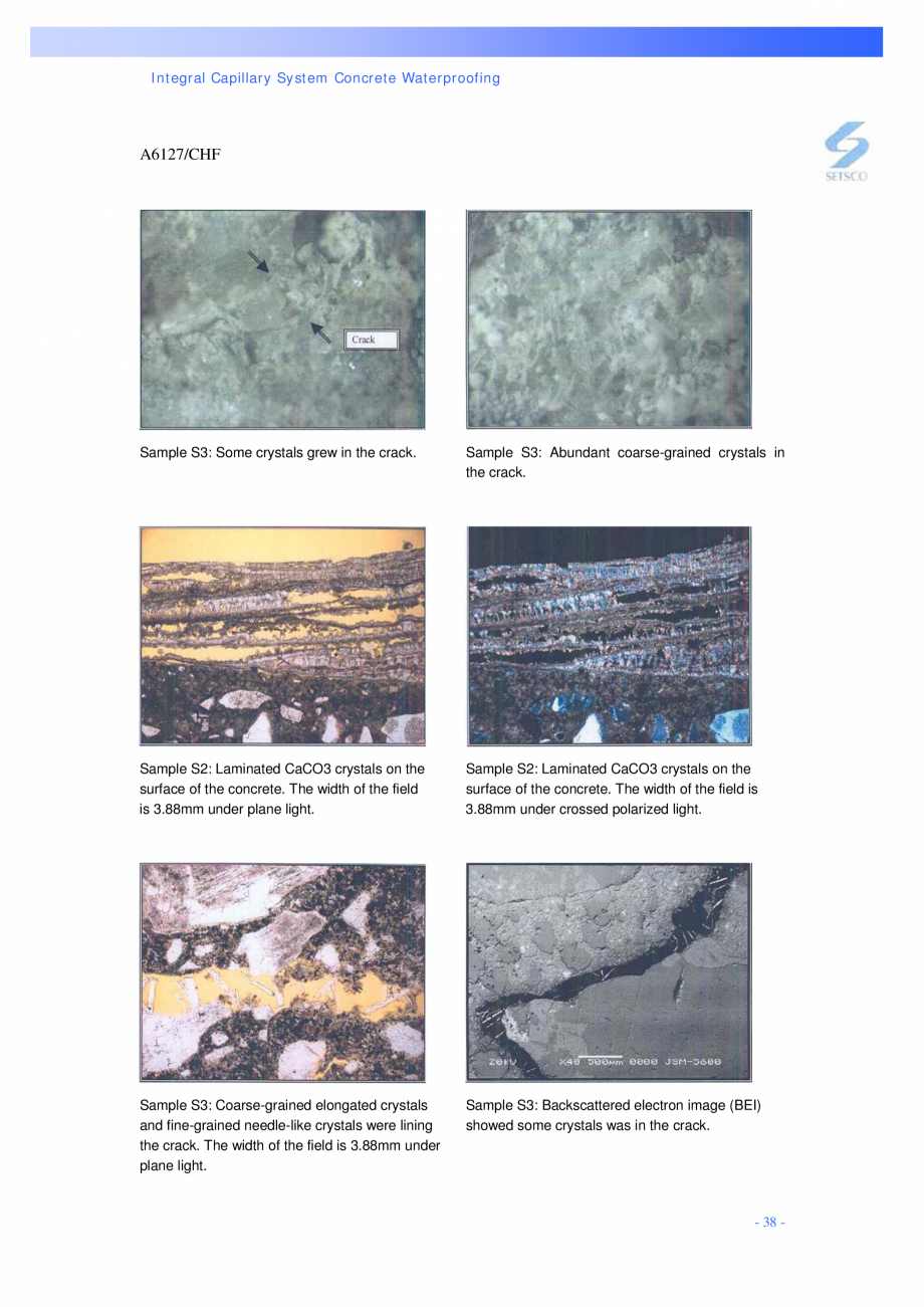 Pagina 38 - Structuri de poduri PENETRON PENETRON PLUS, PENETRON ADMIX Catalog, brosura Engleza with...