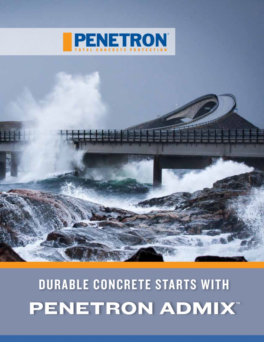 Pagina 1 - Rezistenta betonului incepe cu Penetron PENETRON PENETRON ADMIX Catalog, brosura Engleza ...