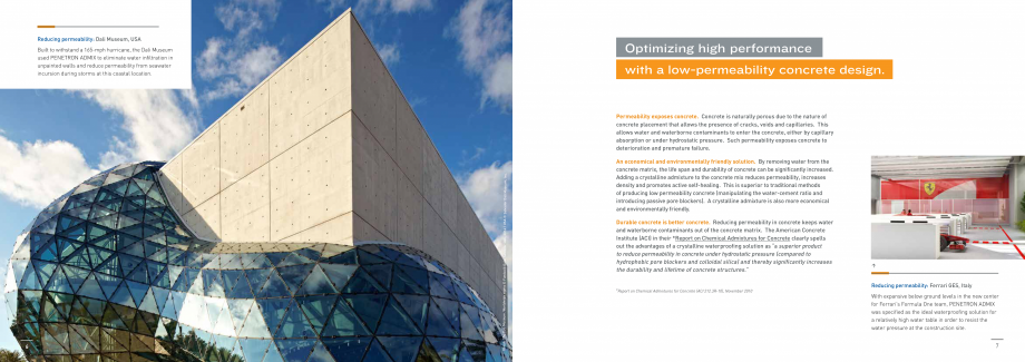 Pagina 4-Betonul la cel mai inalt nivel de durabilitate PENETRON PENETRON ADMIX, PENETRON, PENETRON PLUS,...