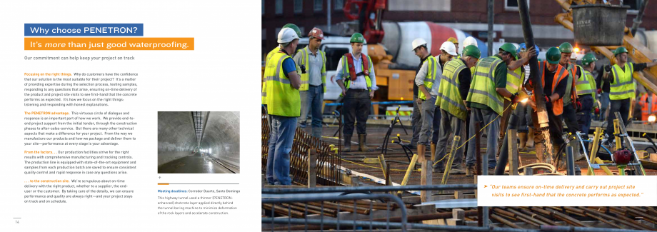 Pagina 8-Betonul la cel mai inalt nivel de durabilitate PENETRON PENETRON ADMIX, PENETRON, PENETRON PLUS,...