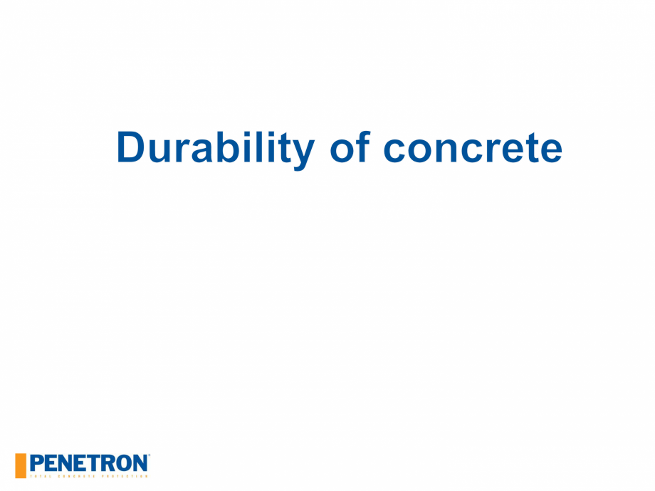 Pagina 1-Rezistenta betonului PENETRON PENETRON ADMIX Catalog, brosura Engleza CONCRETE

IS THE SECOND MOST ...