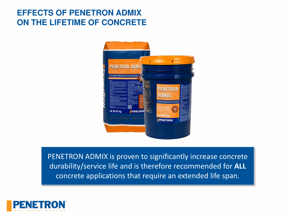 Pagina 66 - Rezistenta betonului PENETRON PENETRON ADMIX Catalog, brosura Engleza 