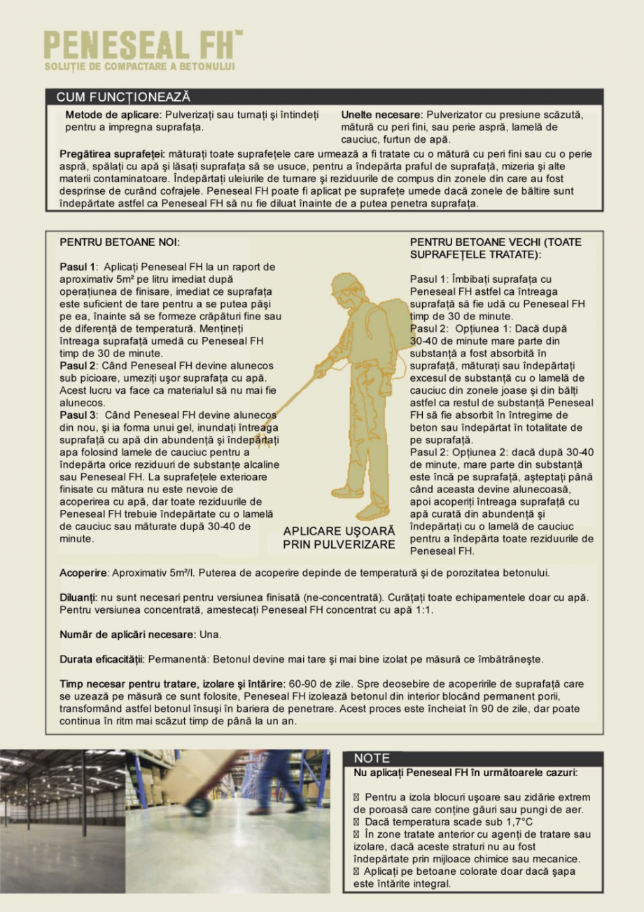 Pagina 3 - Solutie de compactare a betonului PENETRON PENESEAL FH Catalog, brosura Romana 