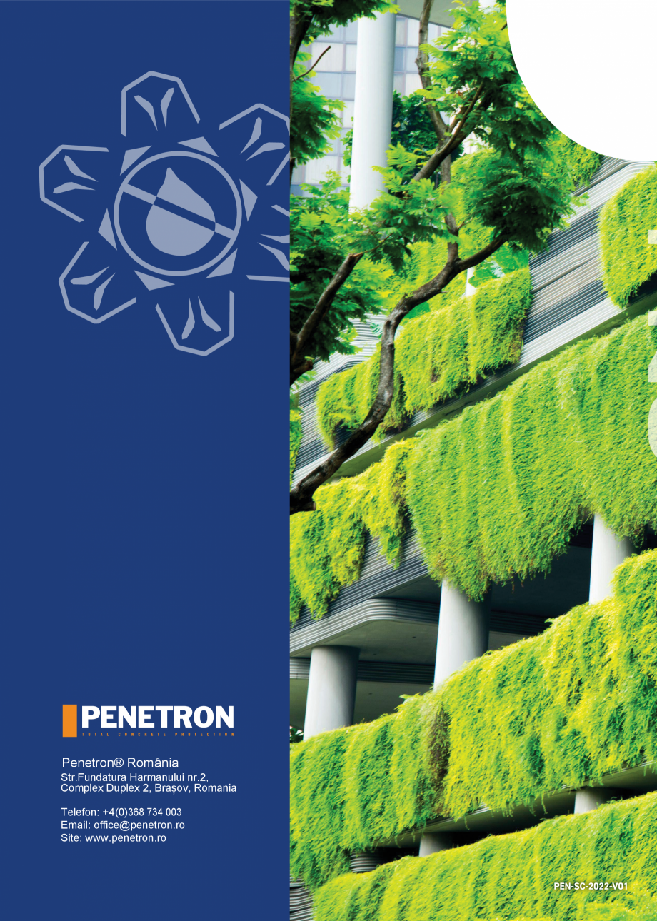 Pagina 12-Scădeți semnificativ amprenta emisiilor de carbon a structurii de beton cu PENETRON ADMIX PENETRON...