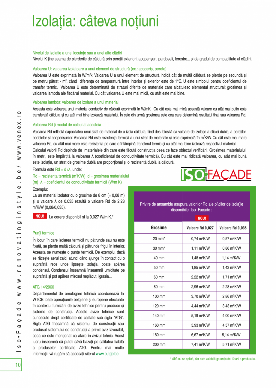 Pagina 10 - Construire/renovare durabila si eficienta energetica NELISSEN Catalog, brosura Romana 
