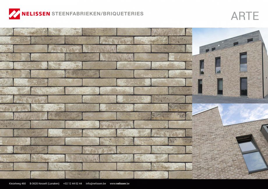 Pagina 1-Caramida aparenta NELISSEN Arte Fisa tehnica Engleza, Germana, Franceza ARTE

Kiezelweg 460

B-3620 ...