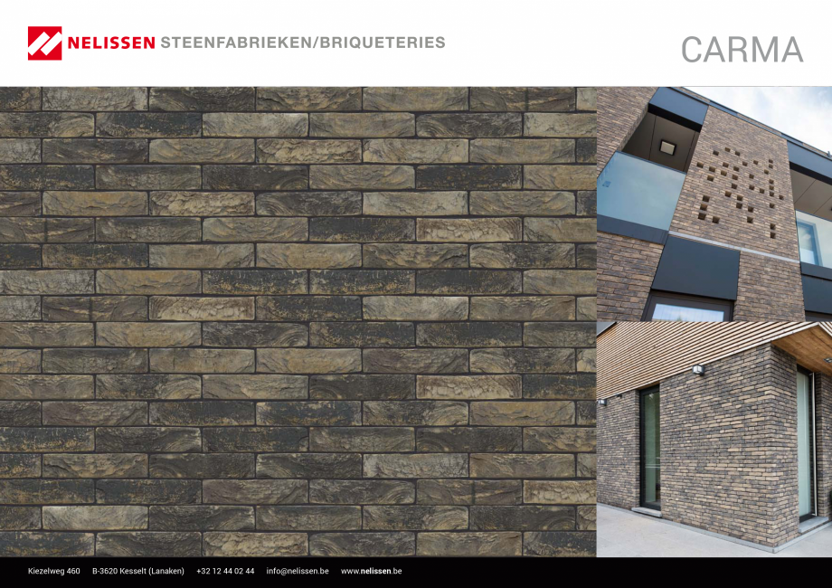 Pagina 1-Caramida aparenta NELISSEN Carma Fisa tehnica Engleza, Germana, Franceza CARMA

Kiezelweg 460
...