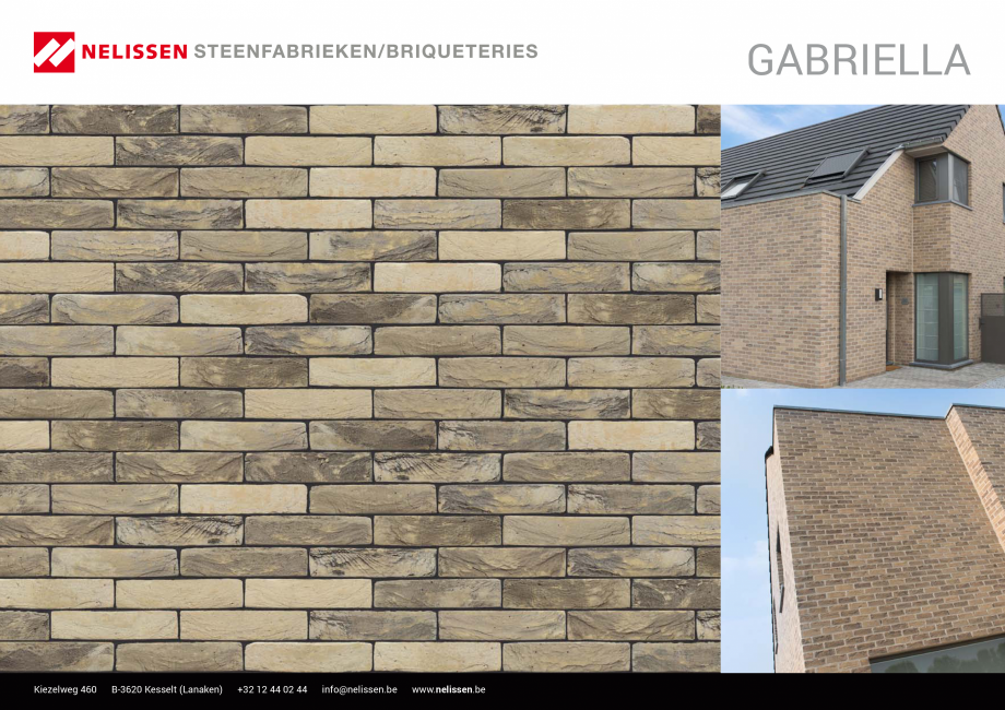 Pagina 1-Caramida aparenta NELISSEN Gabriella  Fisa tehnica Engleza, Germana, Franceza GABRIELLA

Kiezelweg...