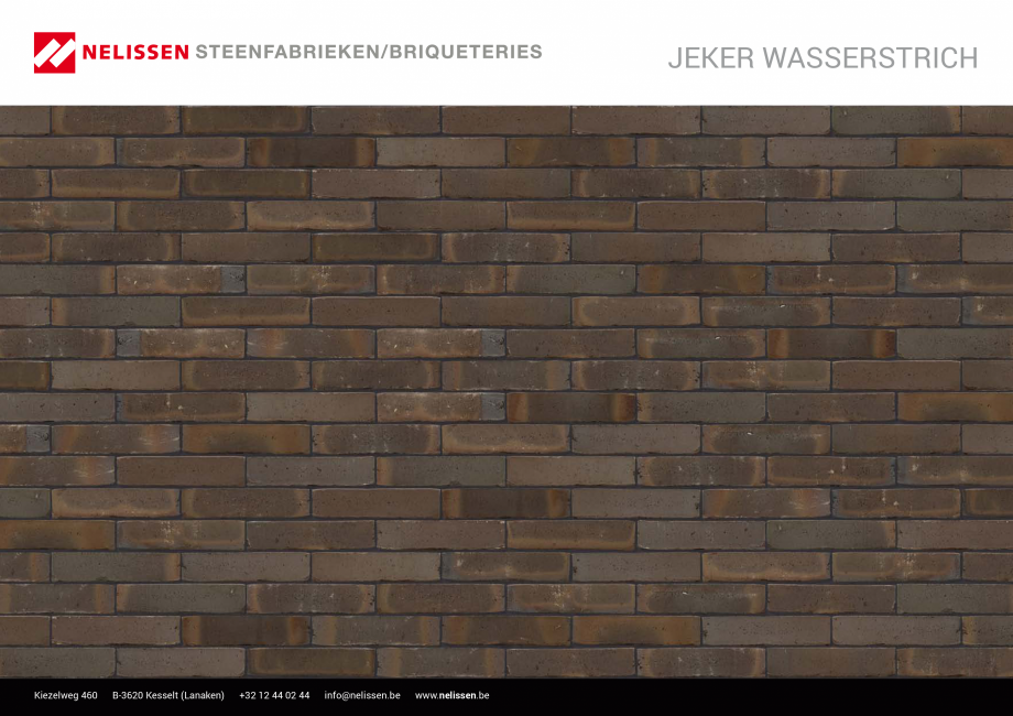 Pagina 1-Caramida aparenta NELISSEN Jeker Wasserstrich Fisa tehnica Engleza, Germana, Franceza JEKER...