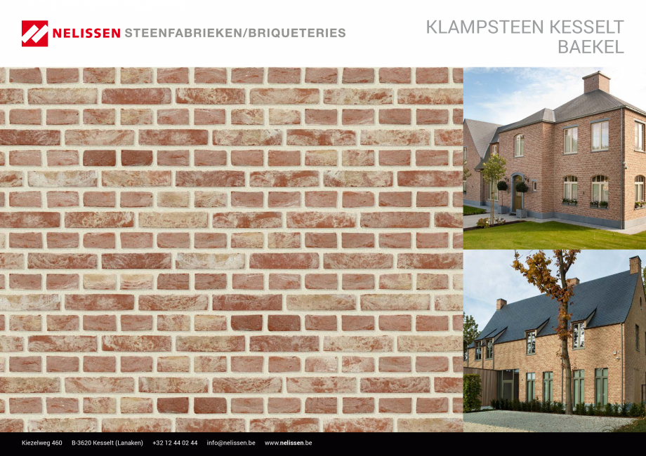 Pagina 1-Caramida aparenta NELISSEN Klampsteen Kesselt Baekel Fisa tehnica Engleza, Germana, Franceza...