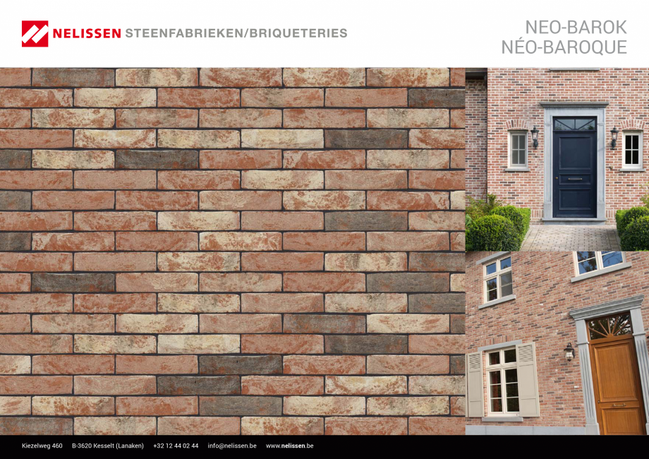 Pagina 1-Caramida aparenta NELISSEN Neo Baroque Fisa tehnica Engleza, Germana, Franceza NEO-BAROK...