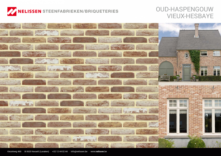 Pagina 1-Caramida aparenta NELISSEN Old-Haspengouw Fisa tehnica Engleza, Germana, Franceza oud-HASPENGOUW...