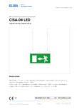 Bloc de iluminat autonom permanent ELBA-COM - CISA 04 LED