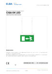 Bloc de iluminat autonom permanent ELBA-COM - CISA 04 LED