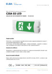 Bloc de iluminat autonom permanent ELBA-COM - CISA 03 LED