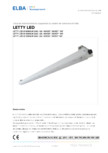 Corp de iluminat interior suspendat cu sistem de conectare in linie ELBA-COM - LETTY LED