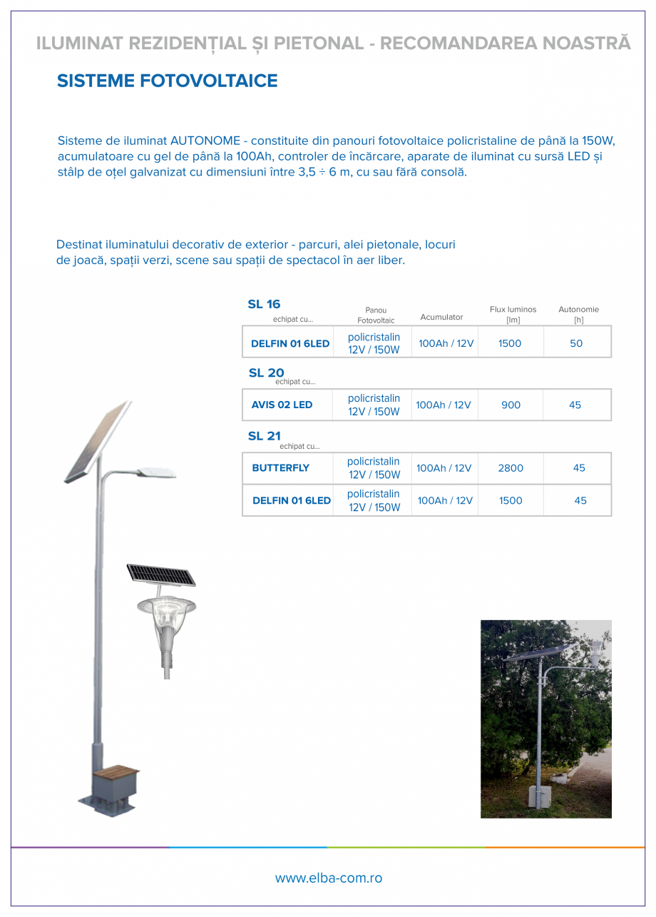 Pagina 7 - Solutii inteligente in iluminatul public ELBA-COM AVIS 02 LED, BUTTERFLY LED, CRIOTEK LC ...