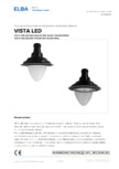 Corp de iluminat exterior ornamental, rezidential, pietonal ELBA-COM - VISTA 02 LED