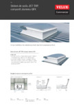 Sistem de soclu TRP, compozit aluminiu-GFK VELUX Commercial - Otel - aluminiu cu flansa TRP