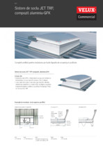 Sistem de soclu TRP, compozit aluminiu-GFK VELUX Commercial