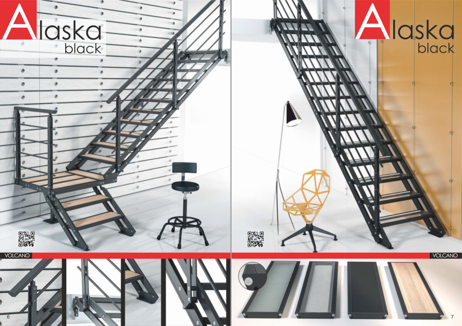 Pagina 4-Scari pe structura din lemn si metal SOGEM Etna Catalog, brosura Romana, Germana, Franceza, Spaniola...