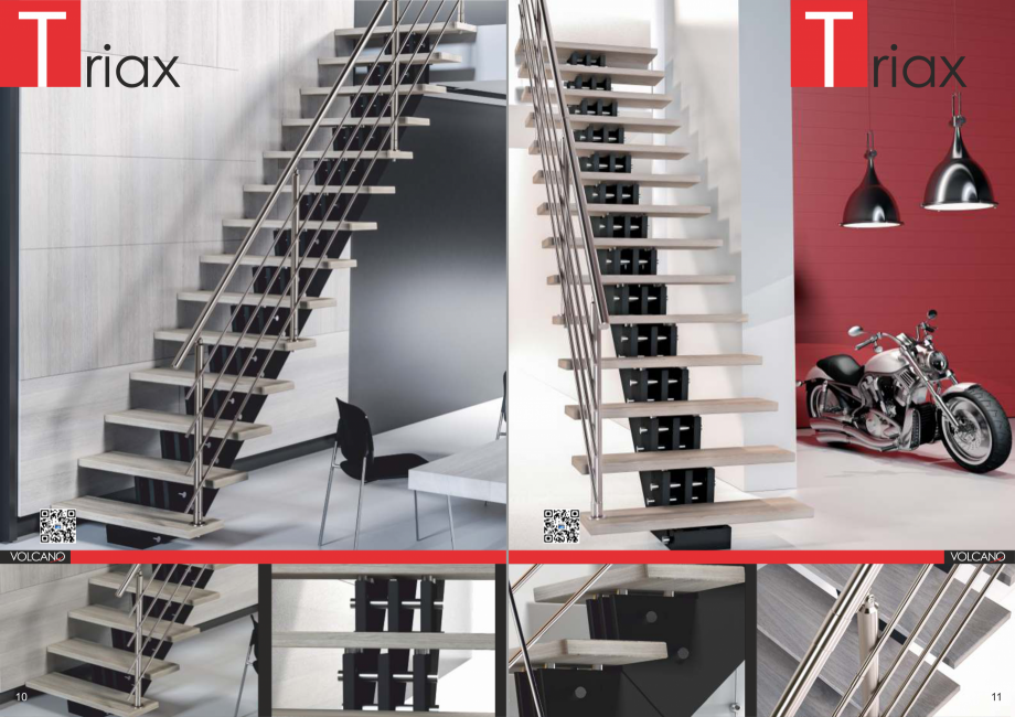 Pagina 6-Scari pe structura din lemn si metal SOGEM Etna Catalog, brosura Romana, Germana, Franceza, Spaniola...