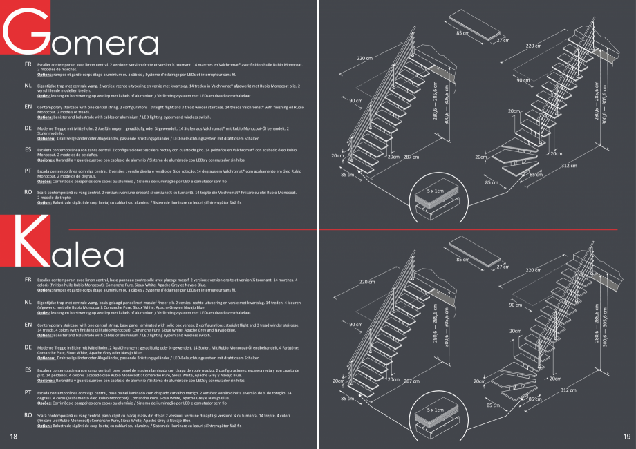 Pagina 10-Scari pe structura din lemn si metal SOGEM Etna Catalog, brosura Romana, Germana, Franceza, Spaniola...