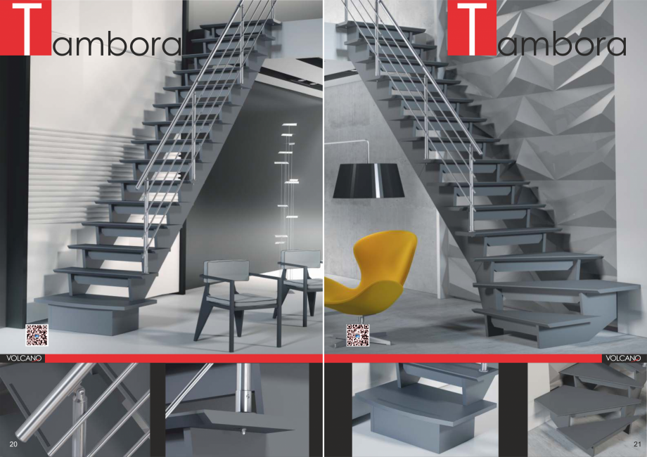 Pagina 11-Scari pe structura din lemn si metal SOGEM Etna Catalog, brosura Romana, Germana, Franceza, Spaniola...