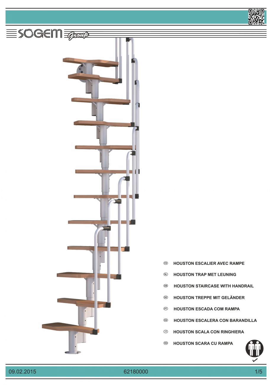 Pagina 1-Scara cu rampa SOGEM Houston Specificații tehnice Romana, Engleza, Germana, Franceza, Spaniola...