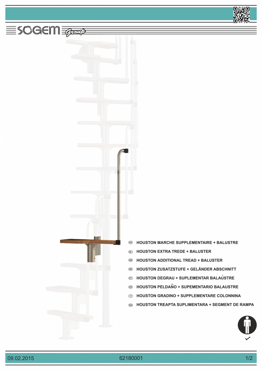 Pagina 1-Treapta suplimentara + segment de rampa pentru scara cu rampa SOGEM Houston Catalog, brosura Romana,...
