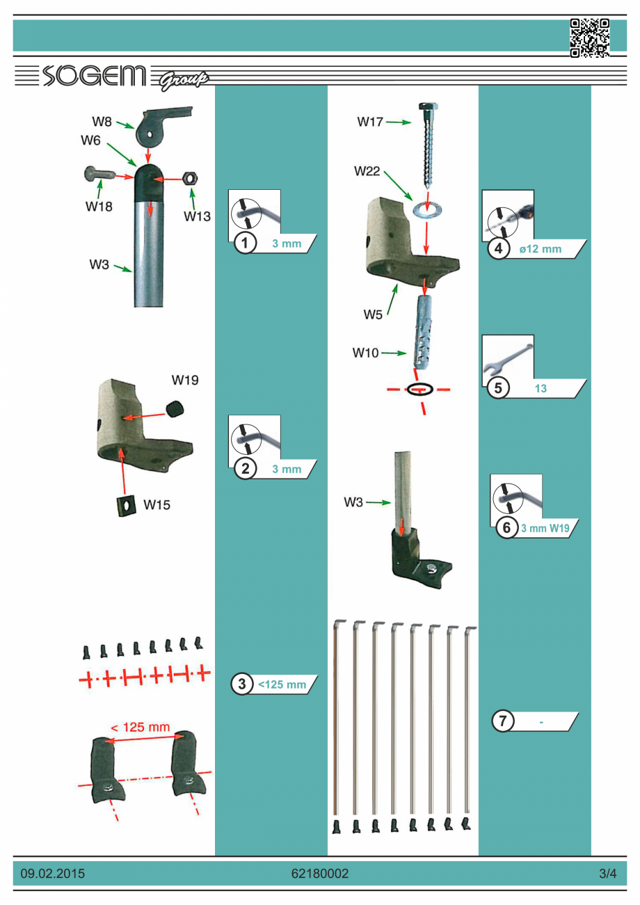 Pagina 3-Garda de corp etaj 100 cm SOGEM Houston Catalog, brosura Romana, Engleza, Germana, Franceza,...