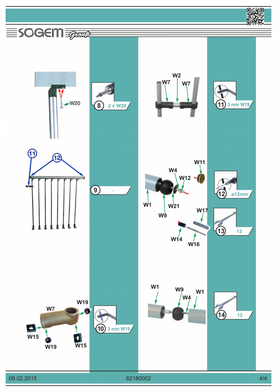Pagina 4-Garda de corp etaj 100 cm SOGEM Houston Catalog, brosura Romana, Engleza, Germana, Franceza,...