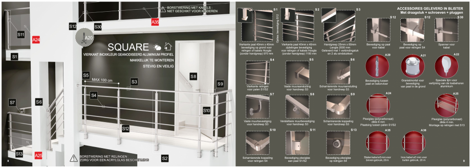 Pagina 5-Accesorii - Balustrade din lemn si din metal SOGEM Catalog, brosura Olandeza 