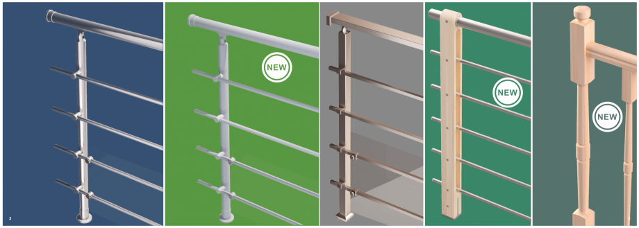 Pagina 2-Accesorii - Balustrade din lemn si din metal SOGEM Catalog, brosura Franceza 