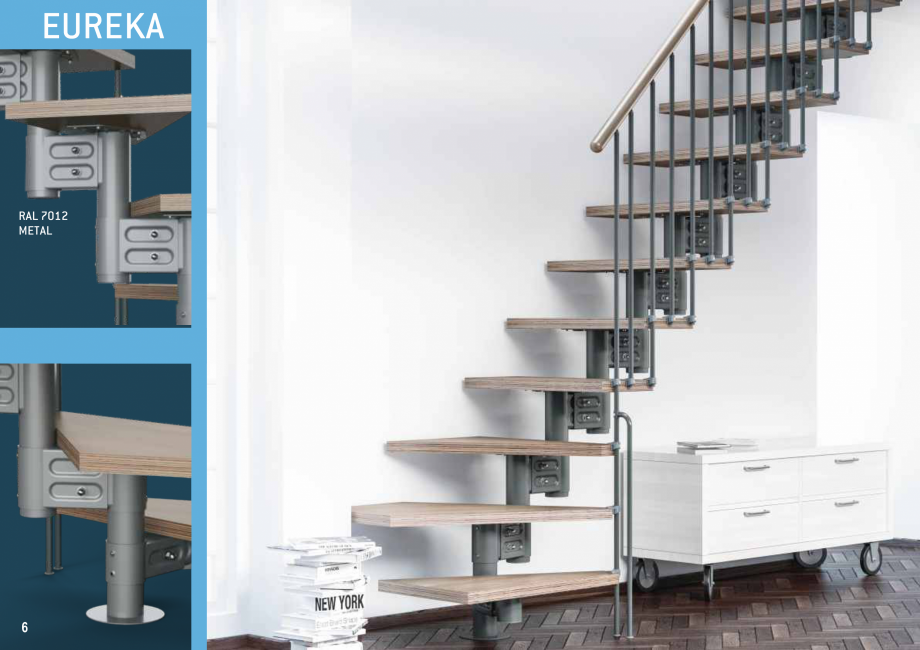 Pagina 7-Scari in kit din lemn si din metal SOGEM Catalog, brosura Romana, Engleza, Germana, Franceza,...