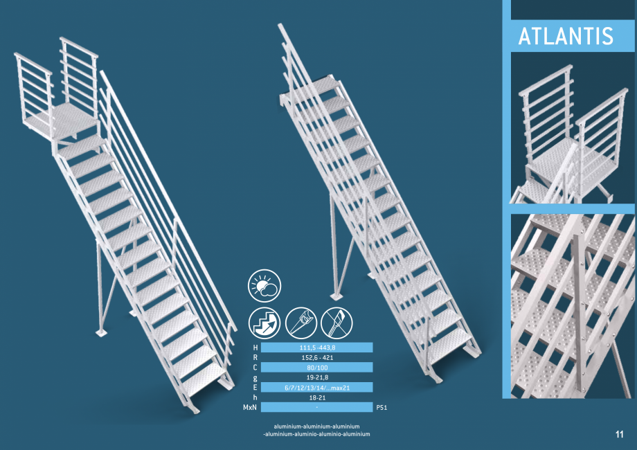 Pagina 12-Scari in kit din lemn si din metal SOGEM Catalog, brosura Romana, Engleza, Germana, Franceza,...