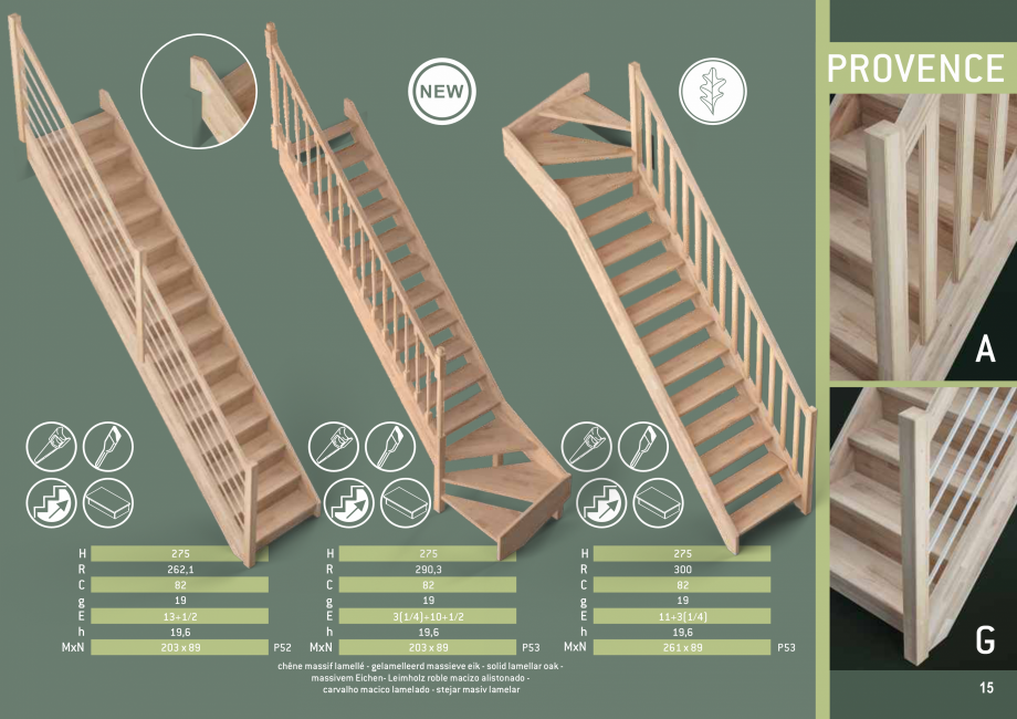 Pagina 16-Scari in kit din lemn si din metal SOGEM Catalog, brosura Romana, Engleza, Germana, Franceza,...