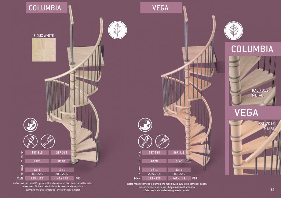Pagina 36-Scari in kit din lemn si din metal SOGEM Catalog, brosura Romana, Engleza, Germana, Franceza,...