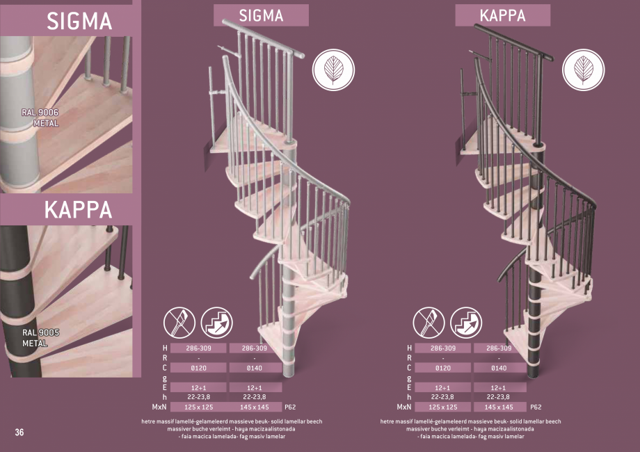 Pagina 37-Scari in kit din lemn si din metal SOGEM Catalog, brosura Romana, Engleza, Germana, Franceza,...