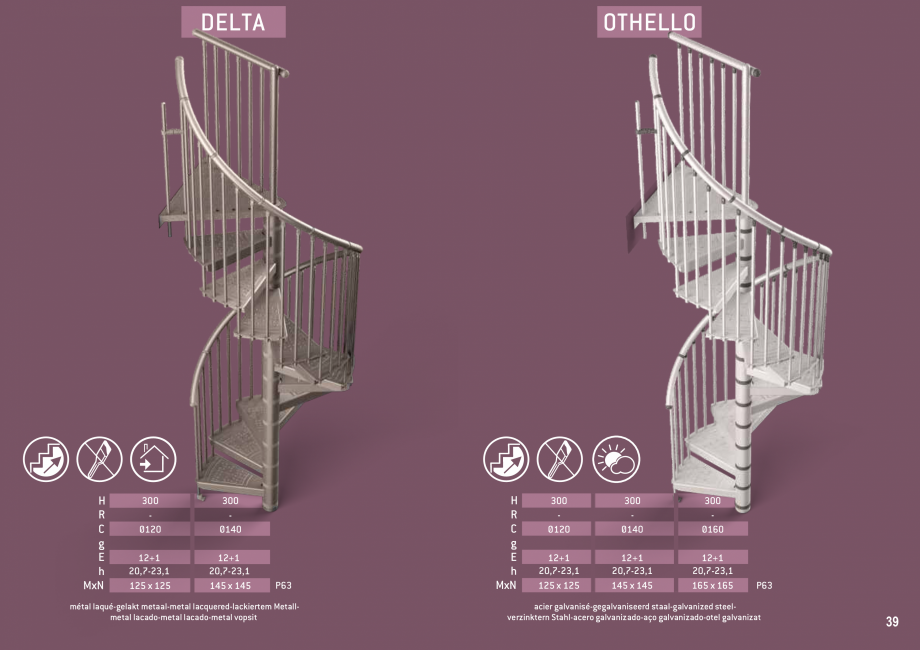 Pagina 40-Scari in kit din lemn si din metal SOGEM Catalog, brosura Romana, Engleza, Germana, Franceza,...