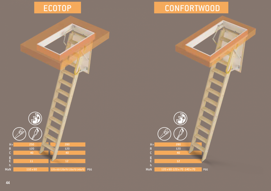 Pagina 45-Scari in kit din lemn si din metal SOGEM Catalog, brosura Romana, Engleza, Germana, Franceza,...