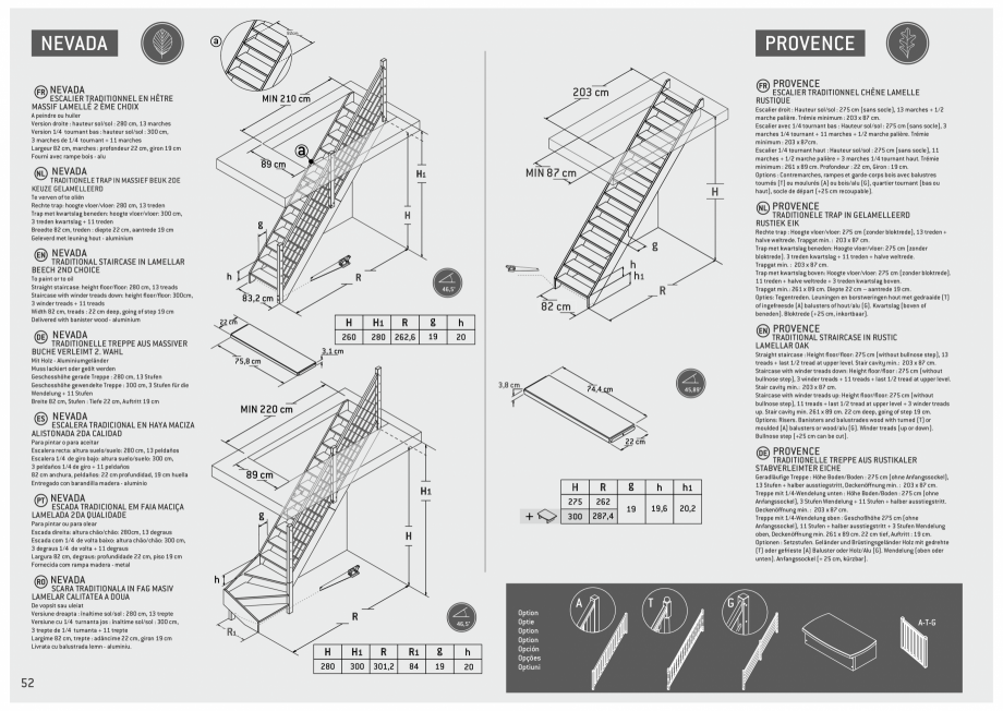 Pagina 53-Scari in kit din lemn si din metal SOGEM Catalog, brosura Romana, Engleza, Germana, Franceza,...